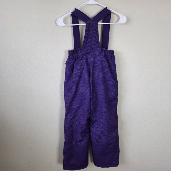 32 Degrees Weatherproof Girls Snow Pants Size 7 / 8 Purple Bibs Winter Ski Sled - Picture 6 of 7